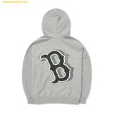  Áo Hoodie Zip MLB Basic Mega Logo Hoodie B (Melange Grey) 3ATRB0224-43MGS 