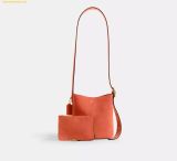  Túi Đeo Vai Coach Bleecker 21 Bucket Bag Russet 