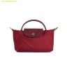 Túi Xách Longchamp Le Pliage Green Pouch With Handle Grenade Màu Đỏ Lựu