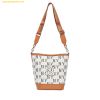 Túi Bucket MLB Big Classic Monogram Jacquard New Bucket Bag New York Yankees Cream 3ABML023N-50CRS Trắng Kem