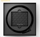  Ví Nam Và Dây Nịt Michael Kors Signature Logo Wallet and Belt Gift Set 39S4LBLN4B Black 