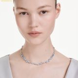  Dây Chuyền Swarovski Constella necklace Mixed cuts, Blue, Rhodium plated 5732255 