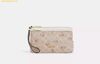  Ví Dài Coach Double Zip Wallet With Signature Canvas With Floral Print Sand Multi CAR09 