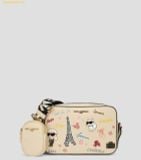  Túi Đeo Vai Karl Lagerfeld Maybelle Women's Beige Printed Crossbody Bag L5JEU567 