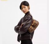  Túi Đeo Vai Coach Ashton Bag With Signature Canvas Vintage Brown CCZ24 