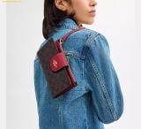  Ví Dài Coach Phone Wallet In Signature Canvas True Red CW780 