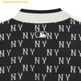  Áo Khoác MLB Jacket Baseball Jacket Monogram Series New York Yankees 3AJPM0141 Đen 