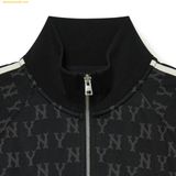  Áo Khoác Athleisure MLB Athleisure Classic Monogram Jacquard Jersey Stand-Neck Training Zip-Up NY (Black) 3ATRM0134-50BKS Đen 