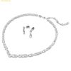 Bộ Trang Sức Dây Chuyền Và Bông Tai Swarovski Mesmera set Mixed cuts, White, Rhodium plated 5674306 