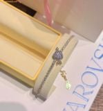  Lắc Tay Swarovski Idyllia bracelet Mixed cuts, Heart with arrow, White, 18K gold finish 5744061 
