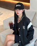  Áo Khoác Bomber New Era Yankees Varsity Jacket Đen 