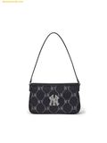  Túi Đeo Vai MLB New York Yankees Diamond Monogram Jacquard Mini Hobo Bag 3ABQMJ16N-50BKS 