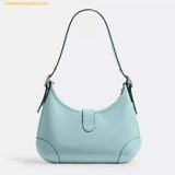  Túi Đeo Vai Coach Hamptons Hobo Crinkle Patent Leather Shoulder Bag Can33 Blue 