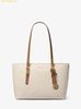  Túi Tote Michael Kors Quinn Medium Signature Logo and Leather Tote Bag Vanila 30T5GQNT2B 