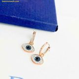  Bông Tai, Khuyên Tai Swarovski Symbolica hoop earrings Evil eye, Blue, Rose gold-tone plated 5425857 