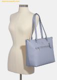  Túi Tote Coach Gallery large crossgrain leather twilight silver F79608 