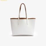  Túi Tote Lacoste Anna Reversible Tote & Pouch NF2142AA Màu Nâu Phối Trắng 