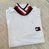  Áo Polo Tommy Hilfiger White Polo Shirt with Logo & Contrast Collar T-shirt Trắng 