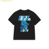 Áo Phông ADLV Woman Fuzzy Font Dragon Short Sleeve T-Shirt Đen