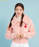  Áo Khoác Lông MLB Women's Heart Crop Fleece Jumper B (L.Coral) 3FFDH0126-43COL 