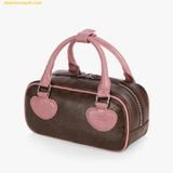  Túi Xách Find Kapoor Heart Block Bag 22 Crinkled Brown Pink Màu Hồng Nâu 
