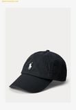  Mũ Lưỡi Trai Polo Ralph Lauren The Iconic Cotton Chino Ball Cap 59 Black White 