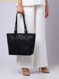  Túi Tote Michael Kors MK Jet Set Medium Pocket Tote Bag 35F3GTVT8B Màu Đen 