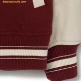 Áo Khoác Bomber MLB Common Logo Wool Varsity Jacket 3AJPB0131-43WIS Tay Da 