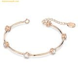  Vòng Tay, Lắc Tay Swarovski Constella bangle Round cut, White, Rose gold-tone plated 