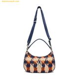  Túi Đeo Vai MLB Argyle Monogram Strap Hobo Bag New York Yankees - D.Navy 3ABQS072N-50NYD 