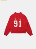 Áo Khoác Badblood Billy Track Zip-Up Sweater Đỏ w-knt24-013 