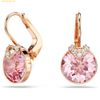 Bông Tai, Khuyên Tai Swarovski Bella V drop earrings Round cut, Pink, Rose gold-tone plated 5662114