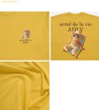  Áo Phông ADLV Beach Bear Short Sleeve T-Shirt Vàng 
