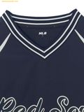  Áo Tay Dài MLB Varsity Sportive Curlsive Woven Man-to-Man Boston Red Sox 3AMTV1254-43NYS Navy 