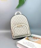  Balo Mini Michael Kors MK Jaycee XS Zip Backpack Trắng Logo 
