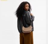  Túi Đeo Xách Coach Emily Shoulder Bag In Signature Canvas Brown 