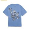 Áo Phông MLB Checkerboard Clipping Logo Overfit Short Sleeve T-Shirt LA L. Cobalt Blue 3ATSO0233-07CBL
