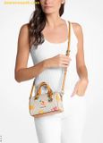  Túi Đeo Chéo Michael Kors Grayson Small Printed Signature Logo Duffel Crossbody Bag Radiant Orange Melange 35S6GGYC1U 