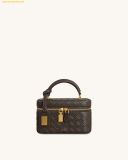 Túi Đeo Chéo JW PEI Cleo Woven Texture Box Shape Top Handle Bag - Dark Brown 