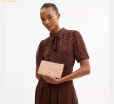  Ví Dài Coach Ashton Wristlet In Signature Leather Gold Faded Blush CEN12 