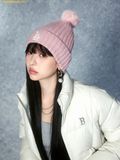  Mũ Len MLB Daily Pom Pom Beanie LA Dodgers 3ABNB1556-07PKL Hồng 