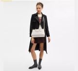  Túi Xách Coach Georgia Satchel bag in signature canvas CW422 Trắng Logo 