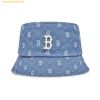 Mũ Bucket MLB Denim Dia Monogram Bucket Hat Boston Red Sox L.Sky Blue 3AHTMD13N-43SBL
