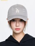  Mũ Lưỡi Trai MLB Damaged Washed Unstructured Ball Cap LA Dodgers Grey 3ACPVV34N-07GRS 