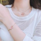  Dây Chuyên, Vòng Cổ Swarovski Butterfly Women's Necklace 