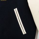  Áo Khoác New Era Varsity La Multi Logo Tay Da - Đen 