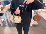  Túi Xách Michael Kors Thompson Extra-Small Signature Logo Convertible Satchel 35F5G7OC0B Trắng Logo 