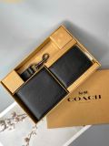  Ví Nam Coach Boxed 3-In-1 Wallet Gift Black 