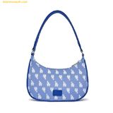  Túi Đeo Vai MLB Monogram Jacquard Shoulder Bag LA Dodgers - Xanh Blue 3ABQS012N-07CBL 