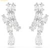  Bông Tai, Khuyên Tai Swarovski Matrix drop earrings Mixed cuts, White, Rhodium plated 5700418 